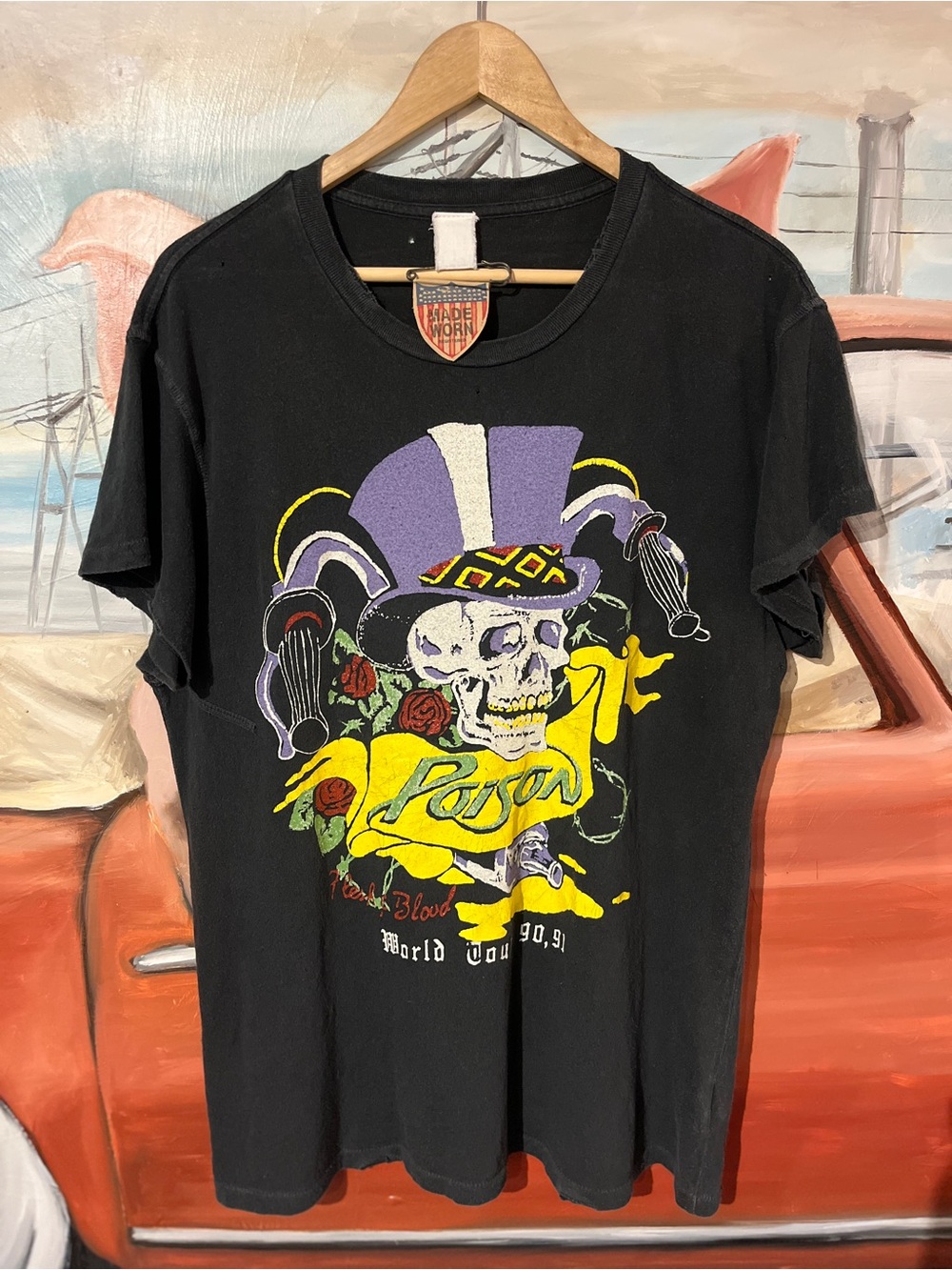 MadeWorn Poison World Tour ‘90 Tee Unisex Size M